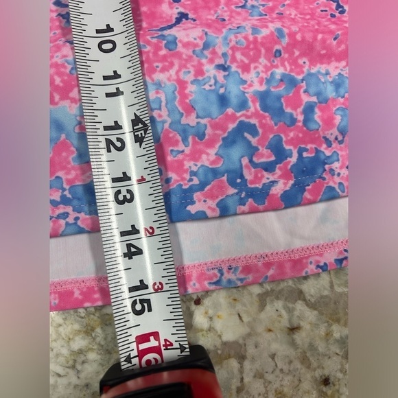 NWT Hello Summer Pink Blue Tankini Bathing Suit Top Women’s XL - Picture 7 of 9